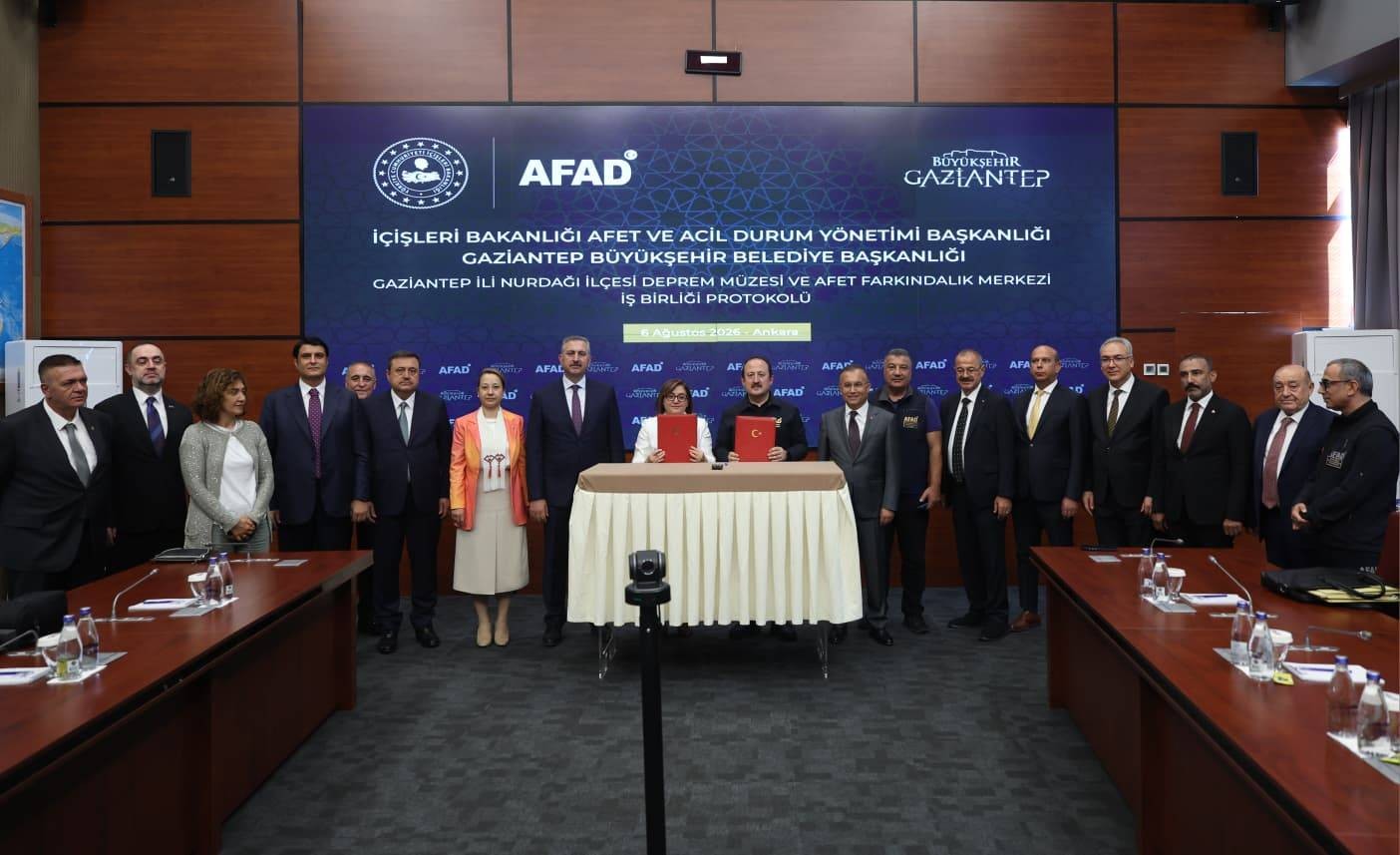 NURDAĞI DEPREM MÜZESİ İÇİN İŞ BİRLİĞİ PROTOKOLÜ İMZALANDI