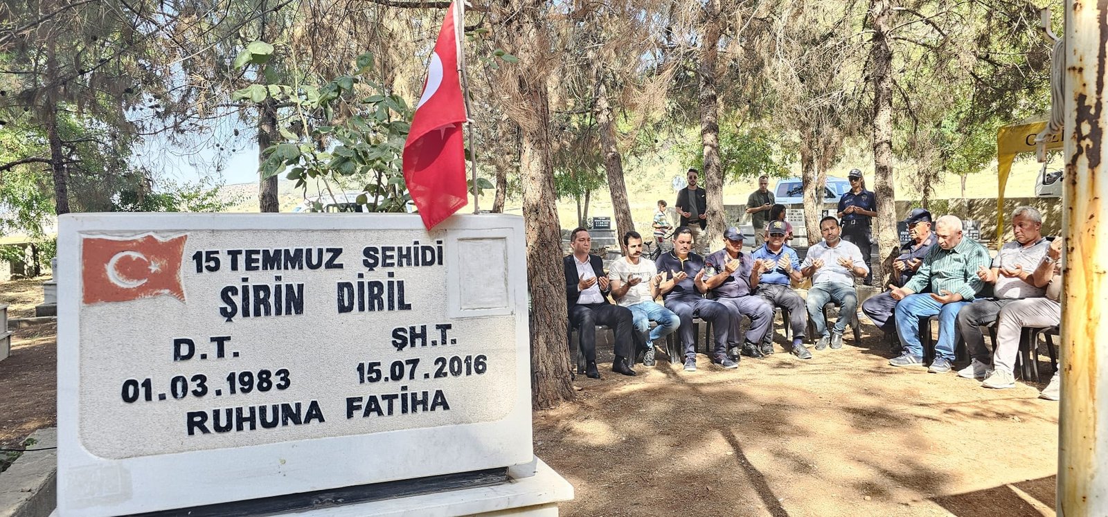 ŞEHİT ŞİRİN DİRİL MEZARI BAŞINDA ANILDI