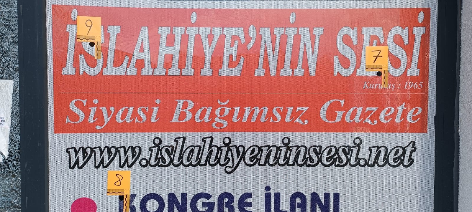 İSLAHİYE’NİN SESİ GAZETESİNE SİLAHLI SALDIRI